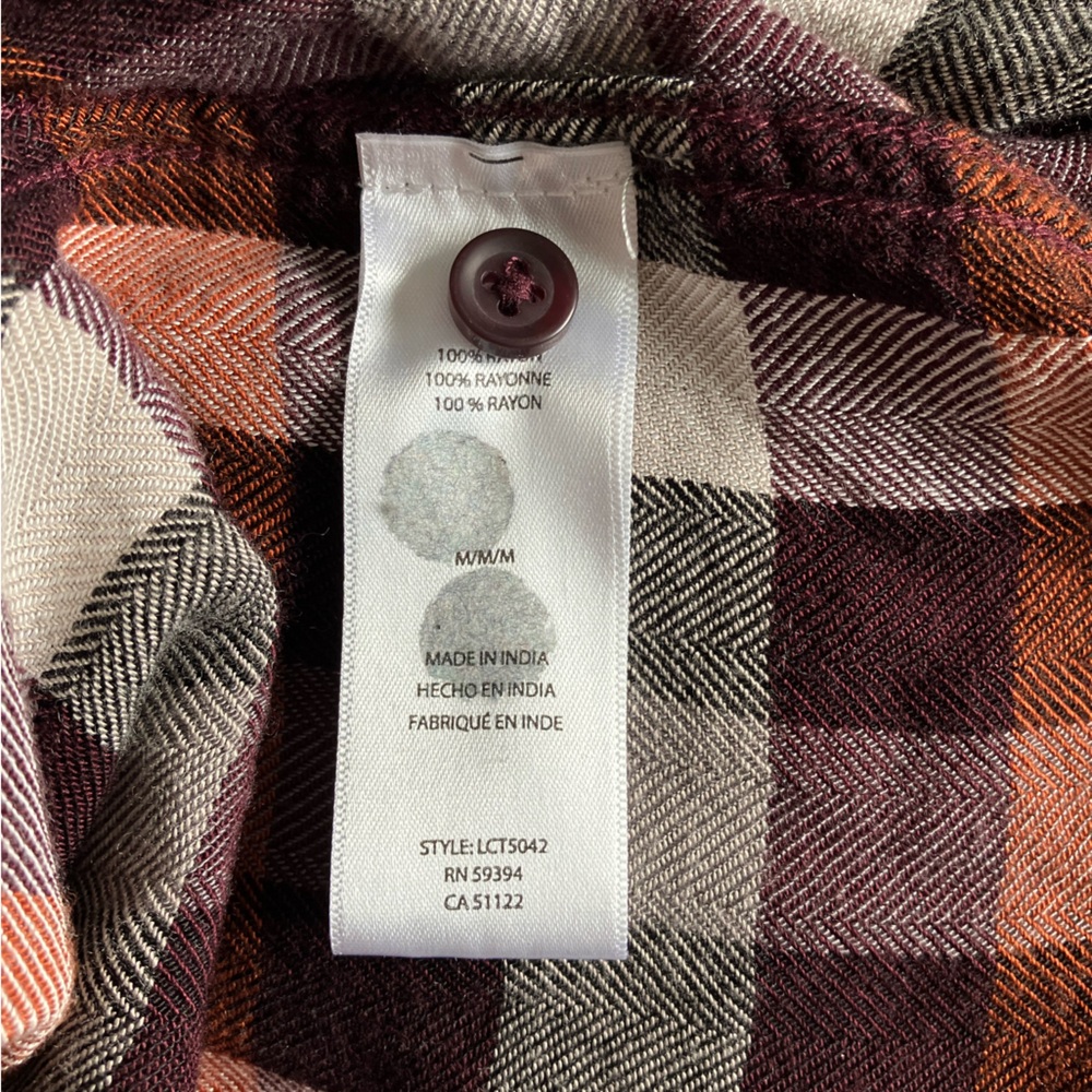 Multicolor Plaid Button Down Shirt - Picture 4 of 5